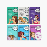 A hydrating sheet mask infused with hyaluronic acid and vitamin E, designed to replenish moisture and soothe the skin after a stressful day. This mask helps to lock in hydration, brighten the comp